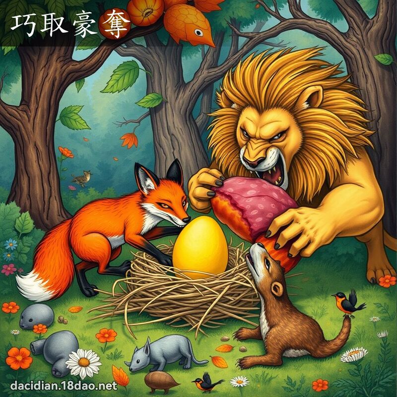 巧取豪夺 - 国语大辞典配图