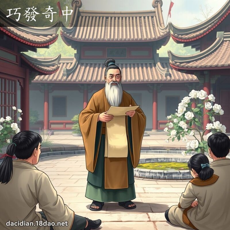 巧发奇中 - 国语大辞典配图