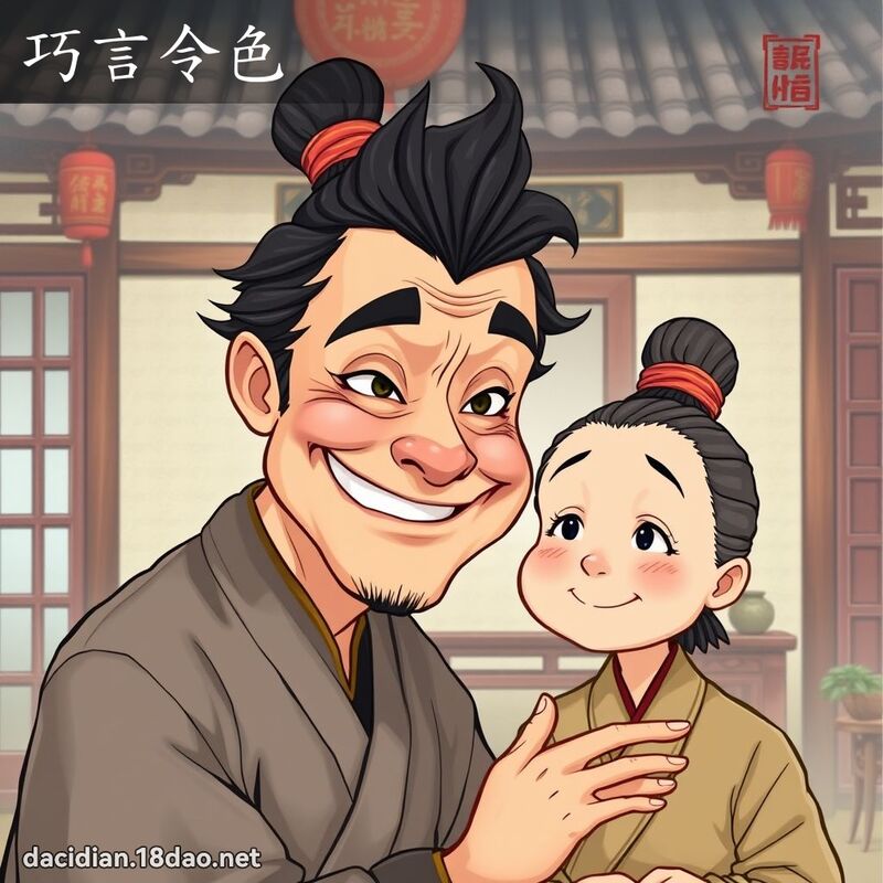 巧言令色 - 國語大辭典配圖