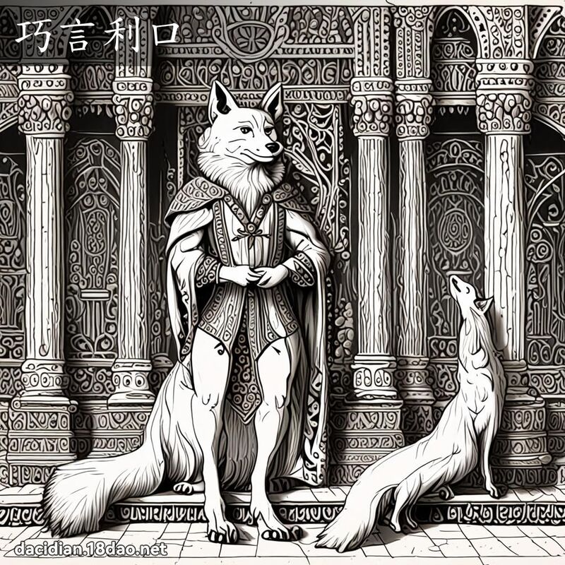 巧言利口 - 國語大辭典配圖