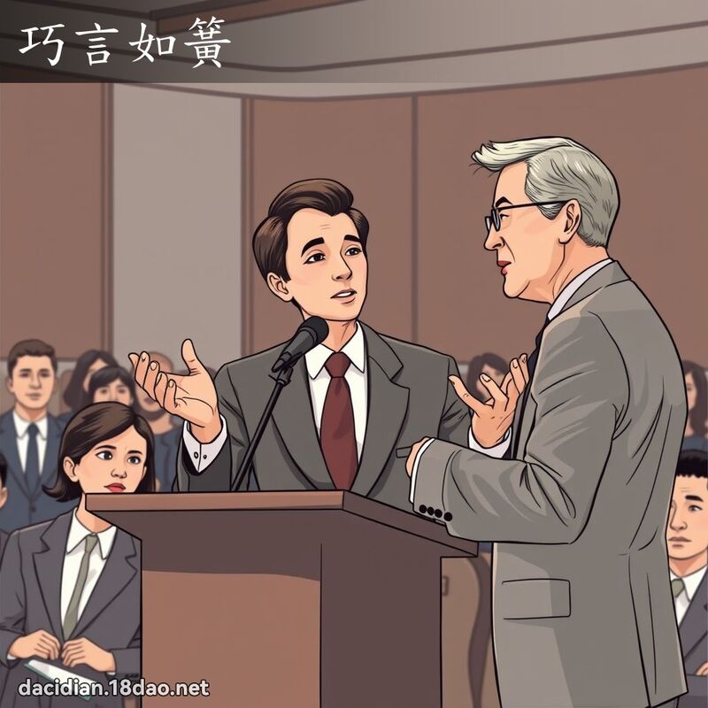巧言如簧 - 國語大辭典配圖