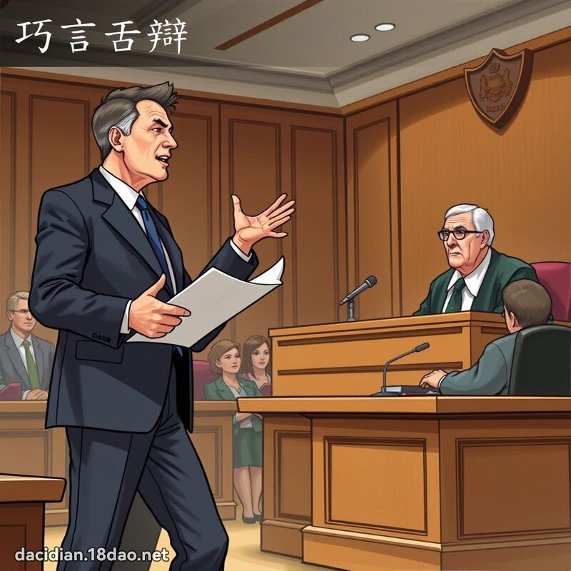 巧言舌辯 - 國語大辭典配圖