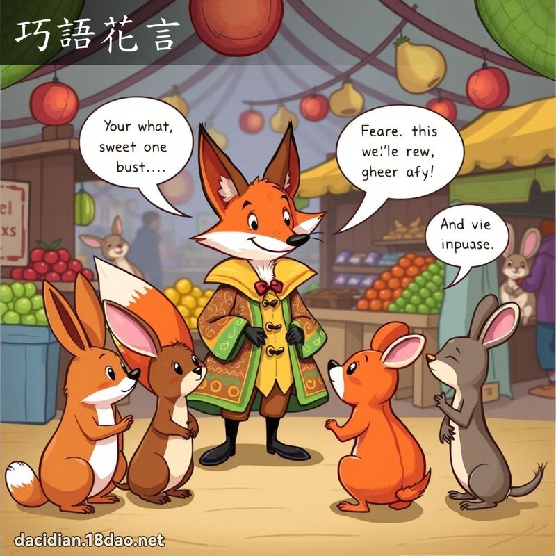 巧語花言 - 國語大辭典配圖