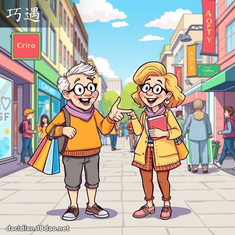 巧遇 - 國語大辭典配圖
