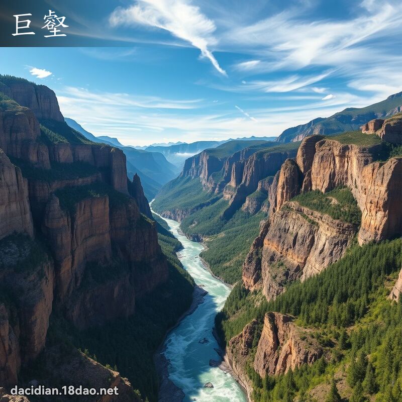 巨壑 - 国语大辞典配图