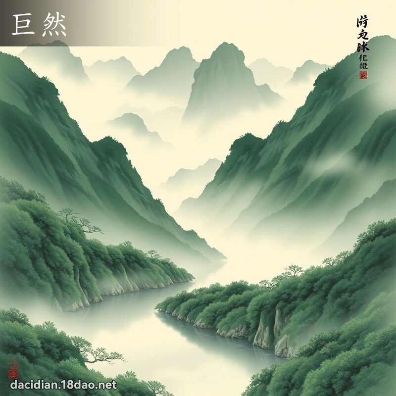 巨然 - 國語大辭典配圖