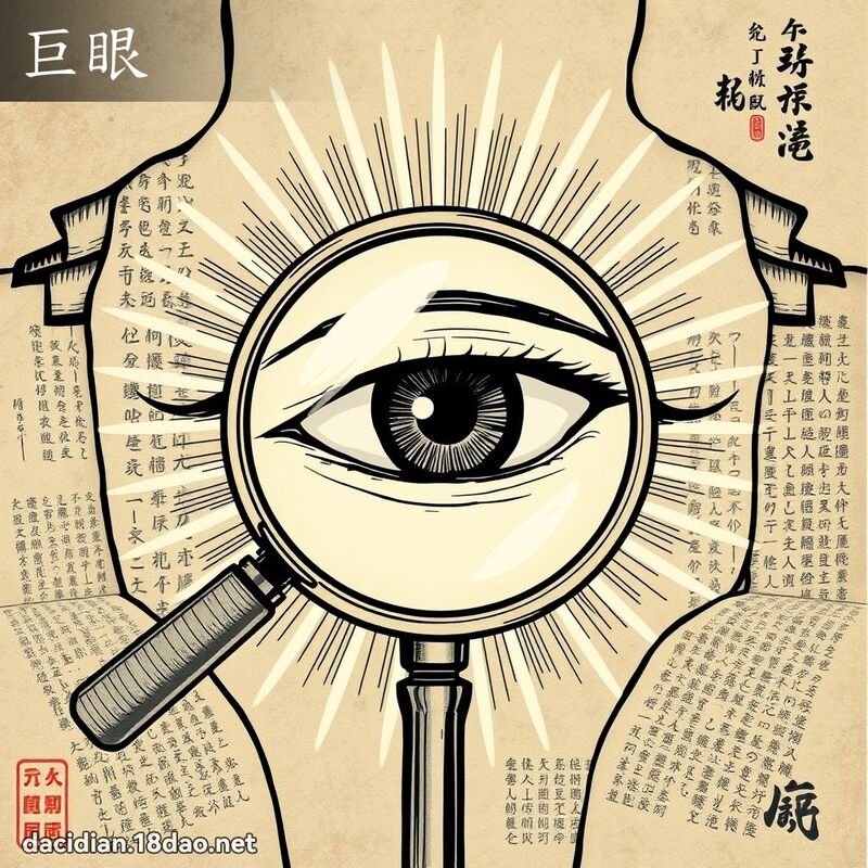 巨眼 - 國語大辭典配圖