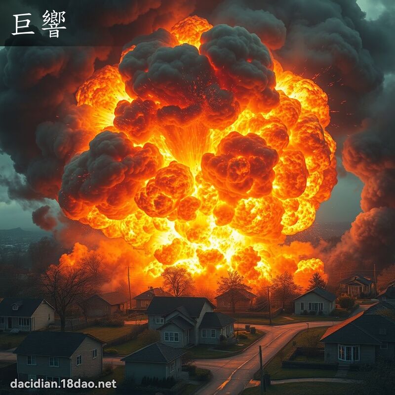 巨響 - 國語大辭典配圖