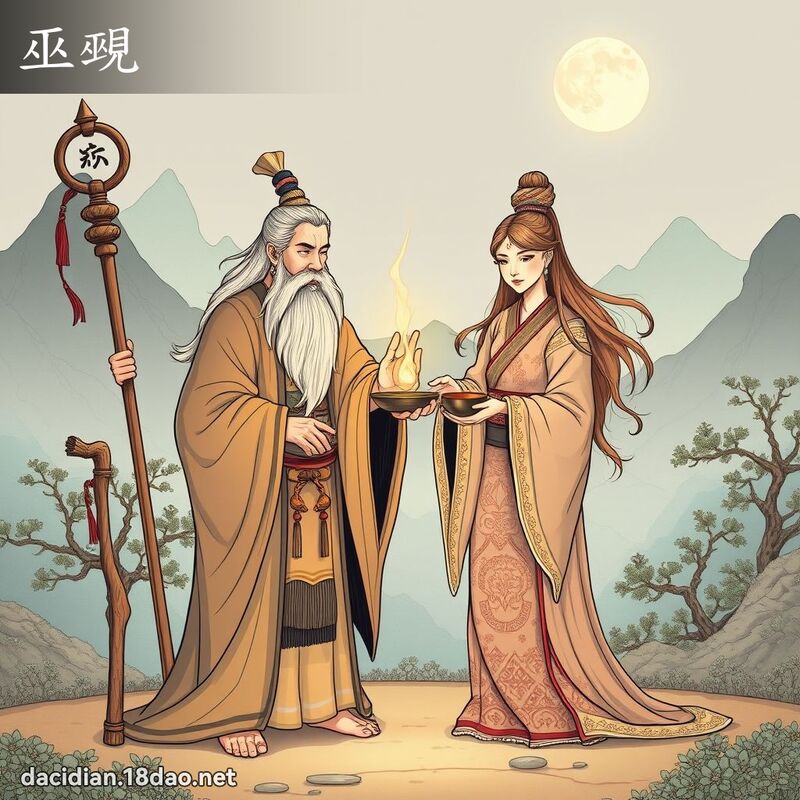 巫覡 - 国语大辞典配图