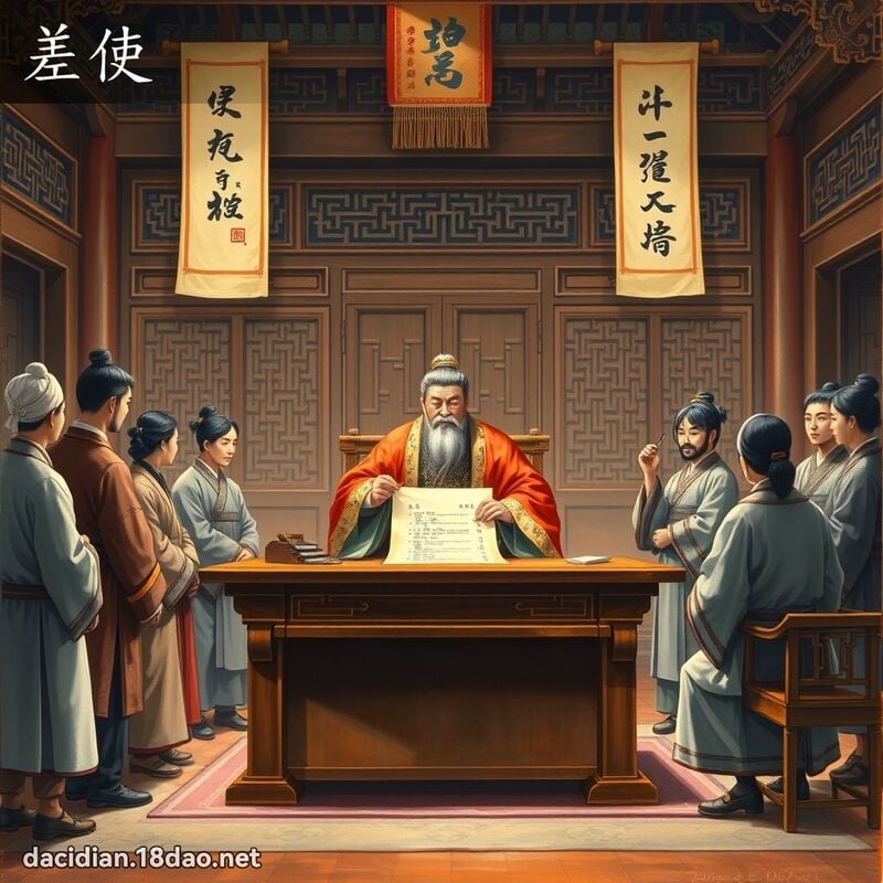 差使 - 国语大辞典配图