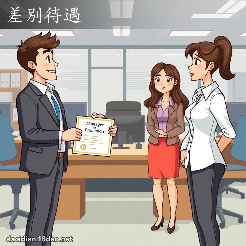 差別待遇 - 国语大辞典配图