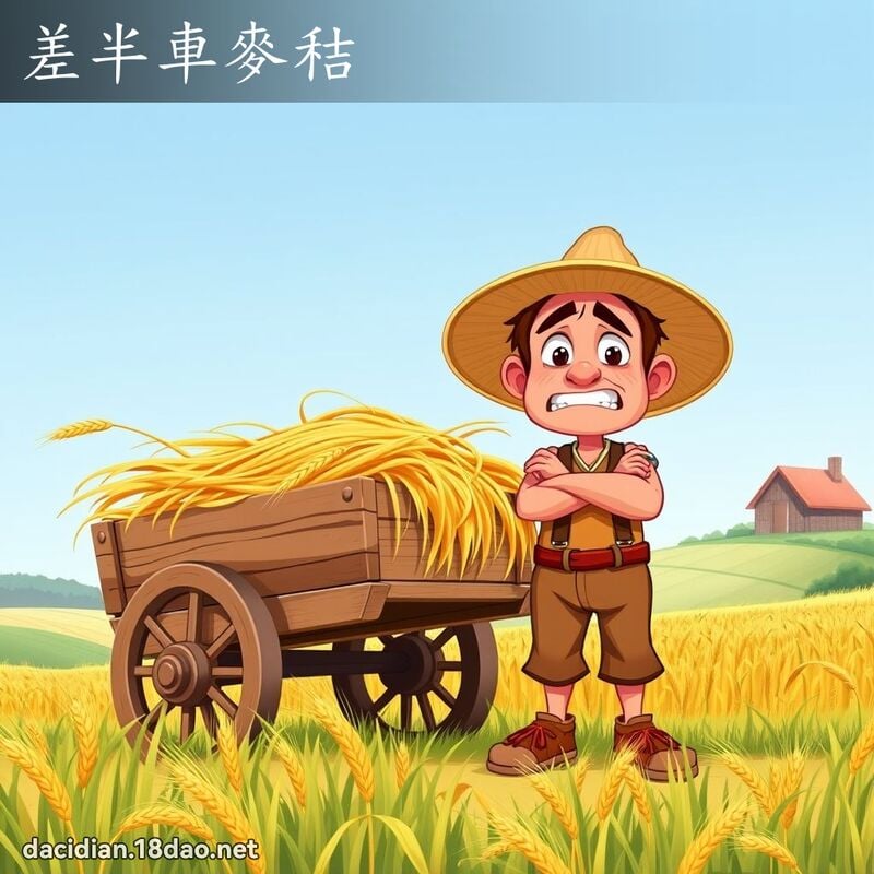 差半車麥秸 - 國語大辭典配圖