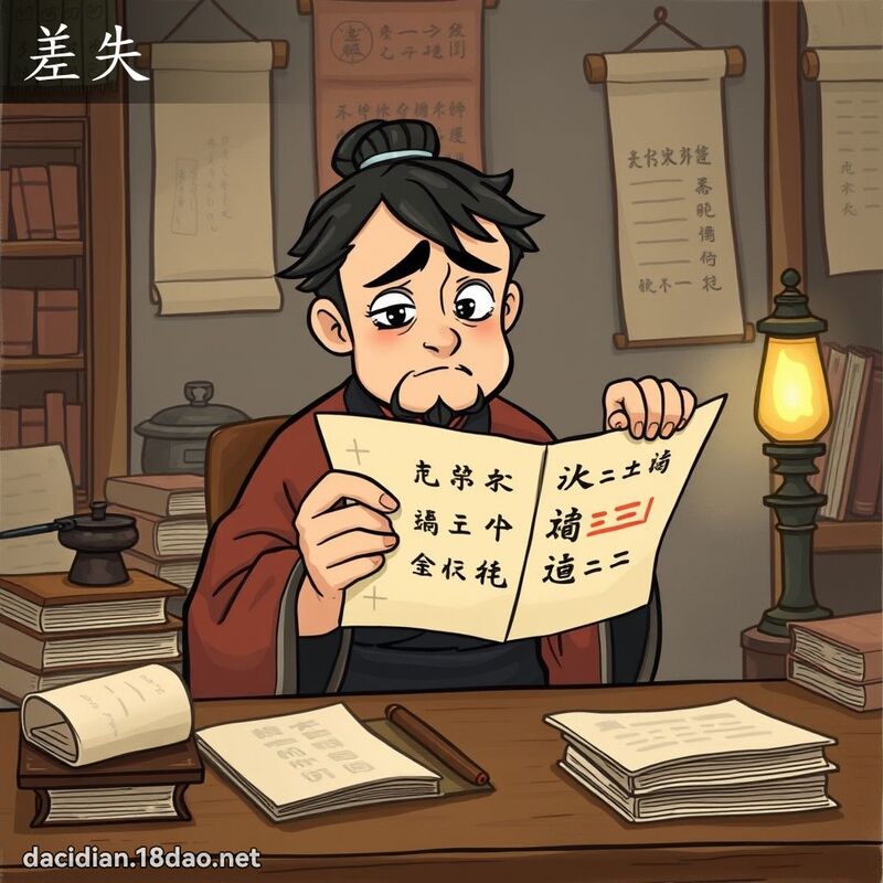 差失 - 國語大辭典配圖
