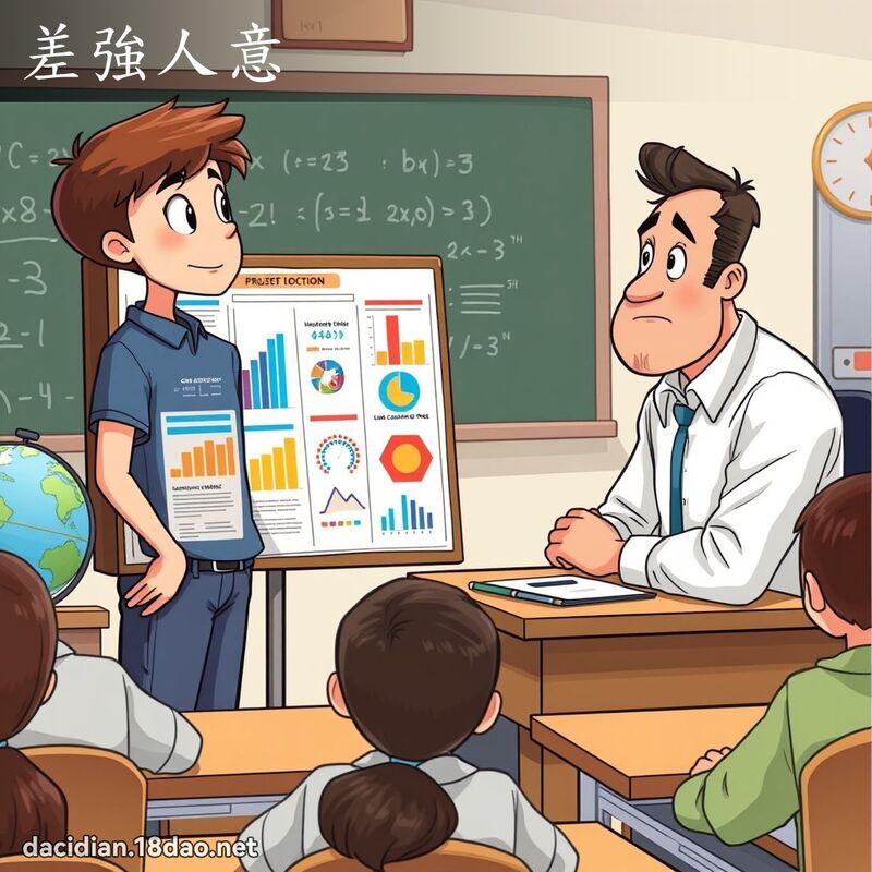 差強人意 - 國語大辭典配圖