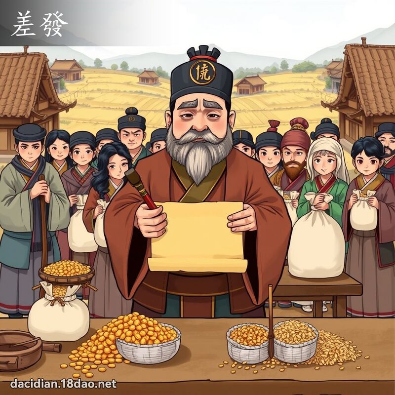差發 - 國語大辭典配圖