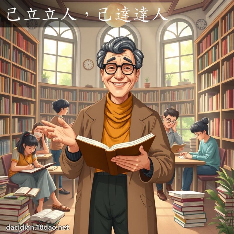 己立立人，己达达人 - 国语大辞典配图