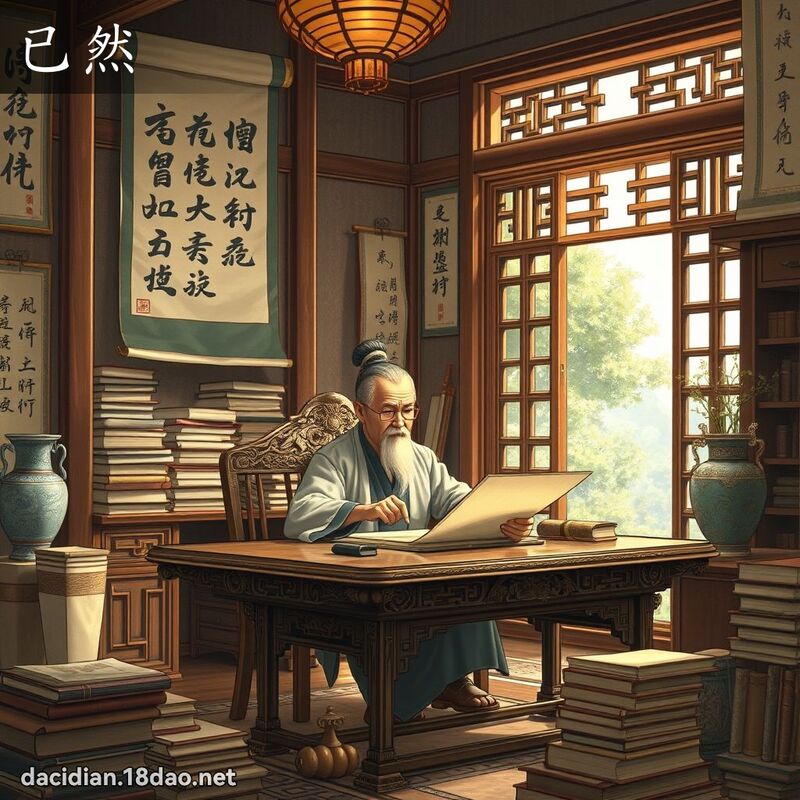 已然 - 國語大辭典配圖