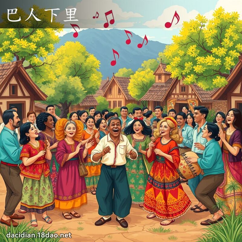 巴人下里 - 國語大辭典配圖