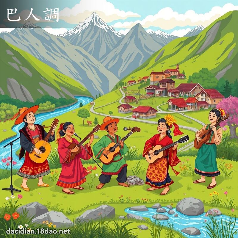 巴人調 - 國語大辭典配圖