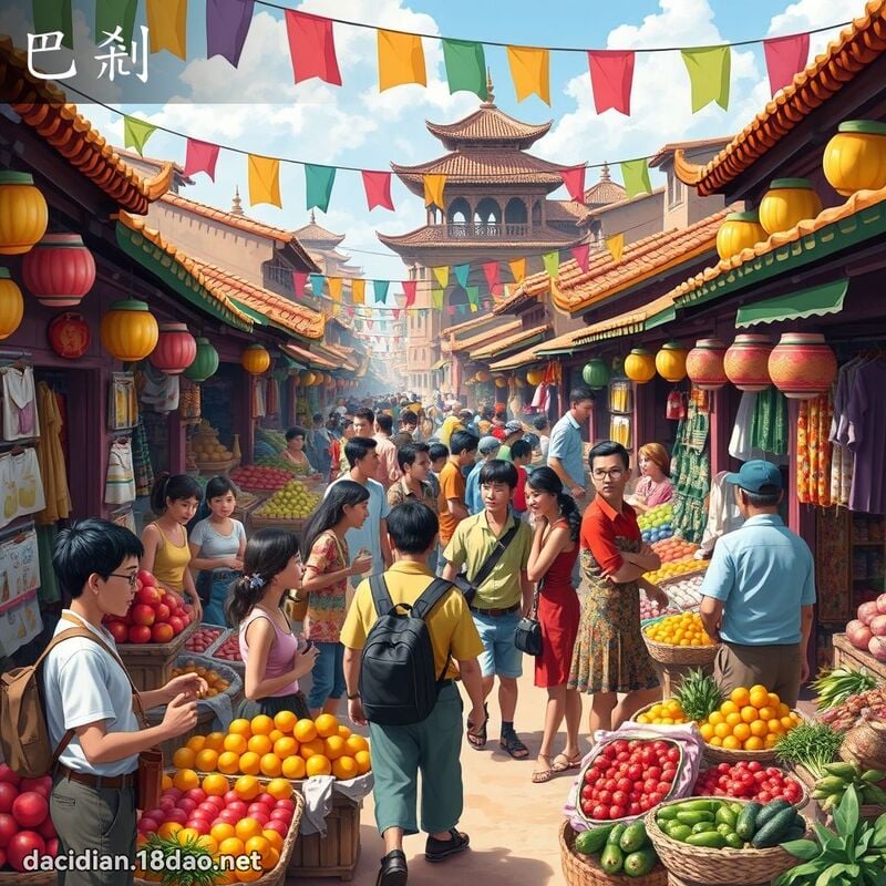 巴剎 - 國語大辭典配圖