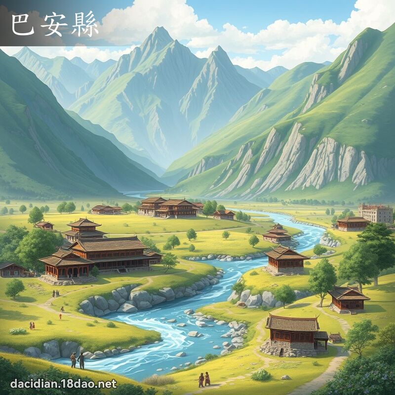 巴安县 - 国语大辞典配图