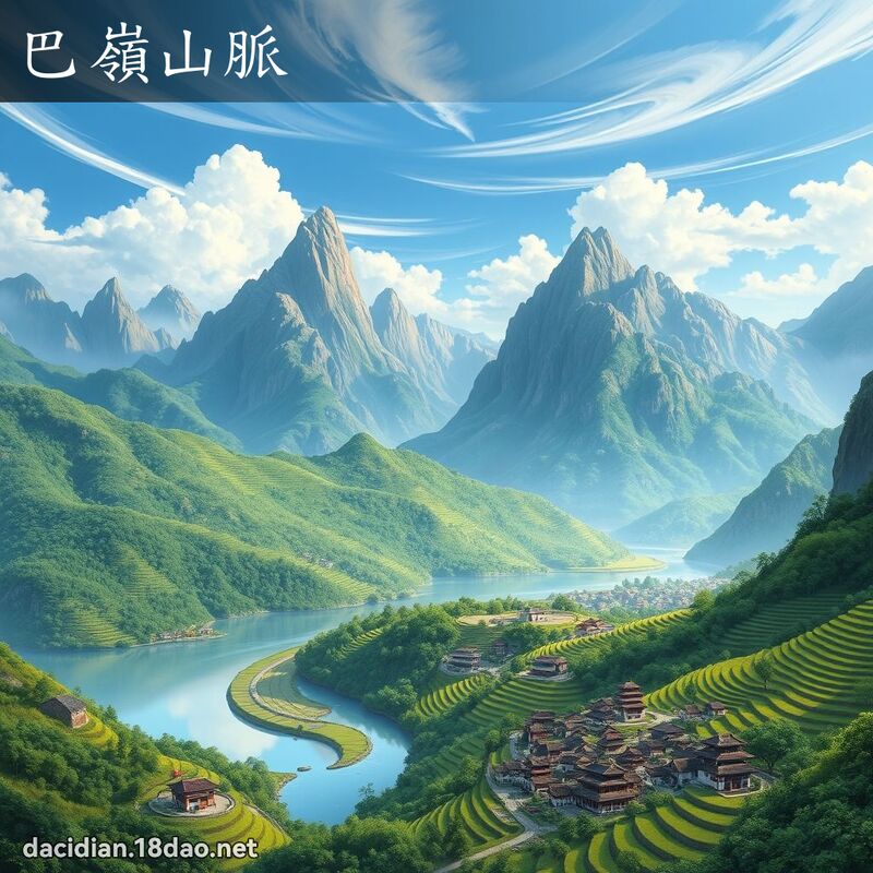 巴岭山脉 - 国语大辞典配图