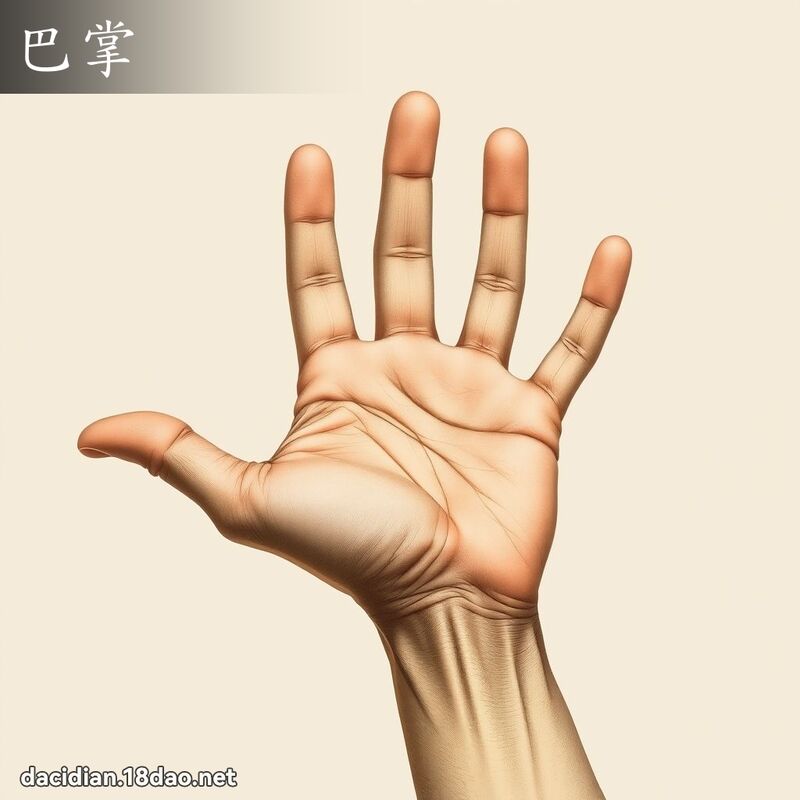 巴掌 - 國語大辭典配圖