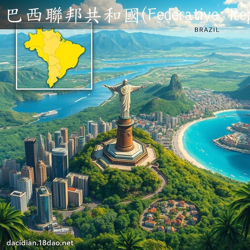 巴西聯邦共和國(Federative Republic of Brazil) - 國語大辭典配圖
