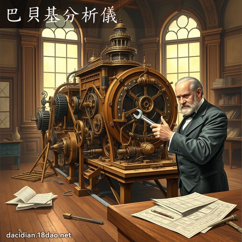 巴貝基分析儀 - 國語大辭典配圖