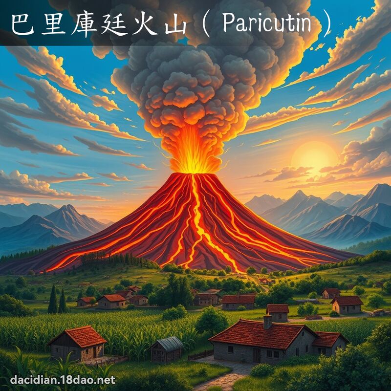 巴里庫廷火山（Paricutin） - 國語大辭典配圖