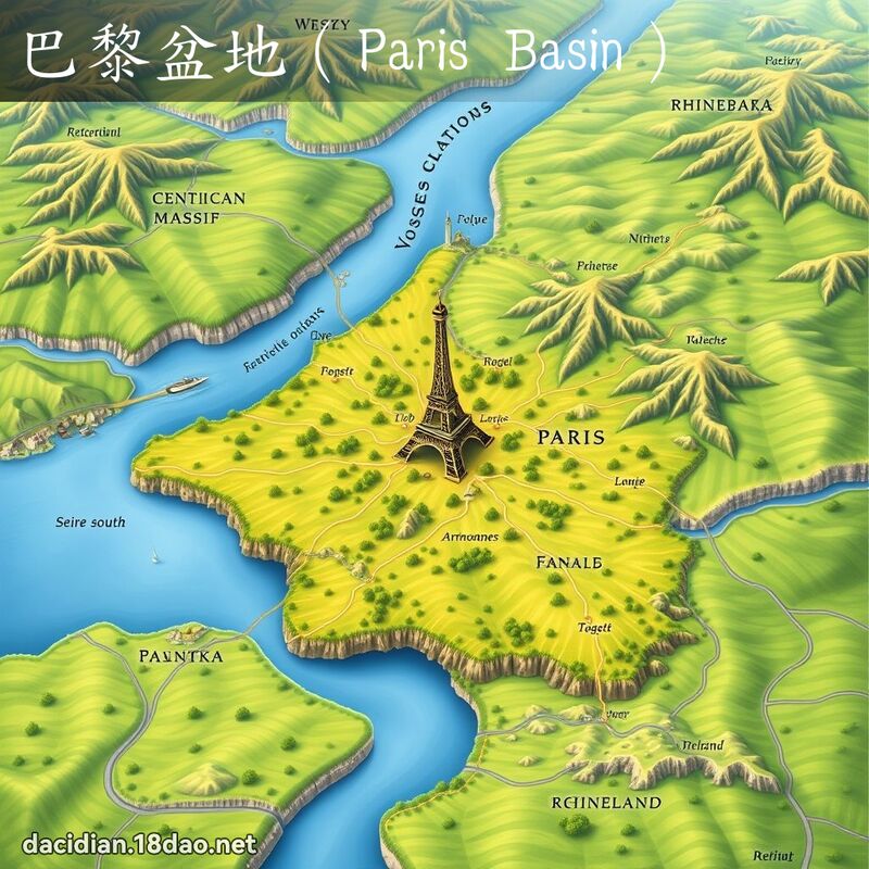 巴黎盆地（Paris Basin） - 國語大辭典配圖