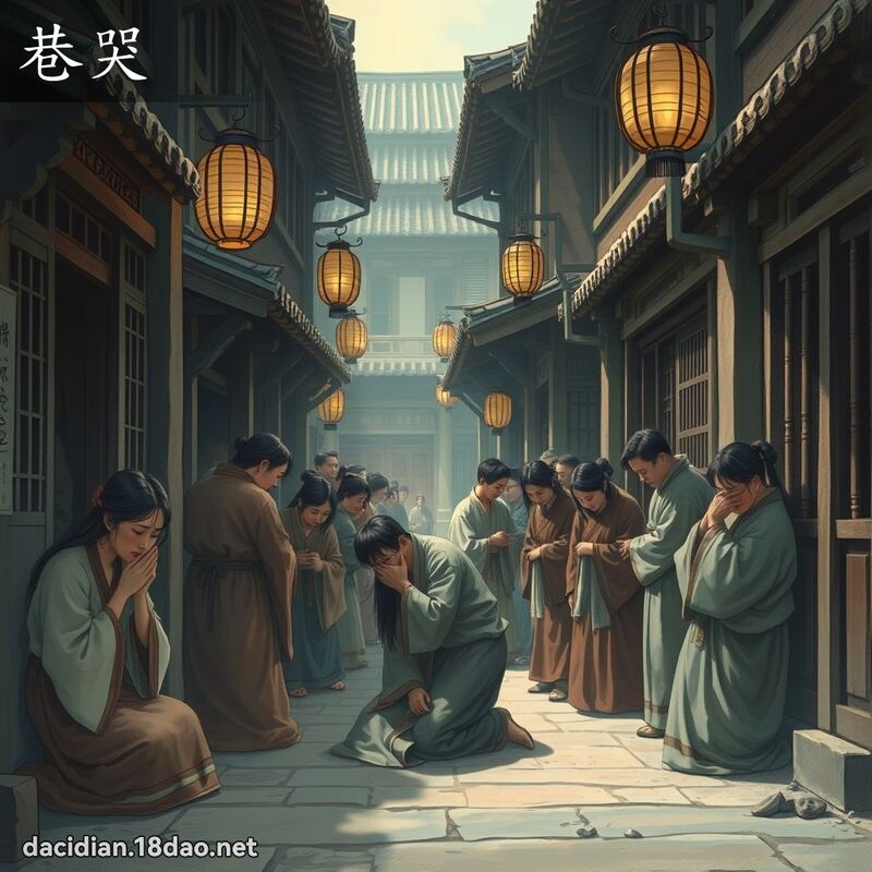 巷哭 - 國語大辭典配圖