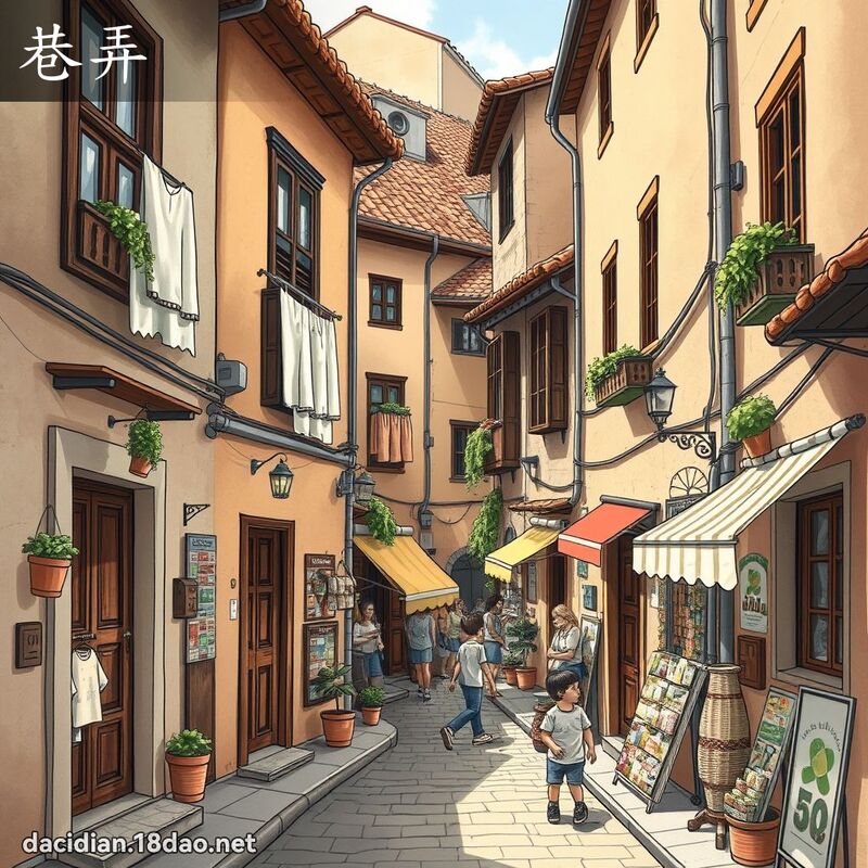 巷弄 - 国语大辞典配图