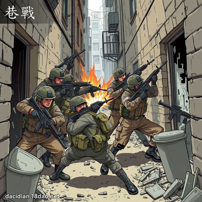 巷戰 - 國語大辭典配圖