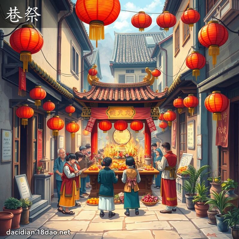 巷祭 - 国语大辞典配图