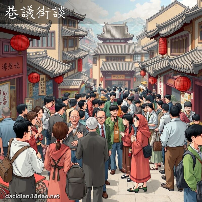 巷议街谈 - 国语大辞典配图