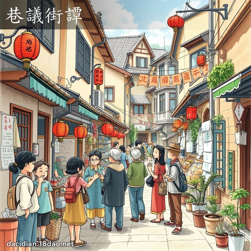 巷议街谭 - 国语大辞典配图
