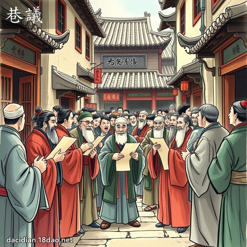 巷议 - 国语大辞典配图
