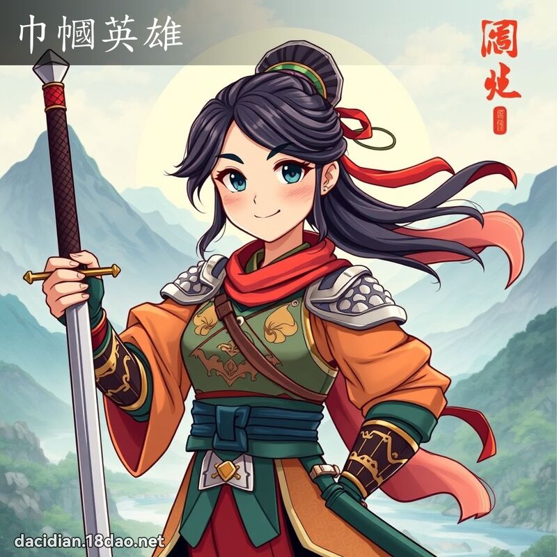 巾幗英雄 - 國語大辭典配圖