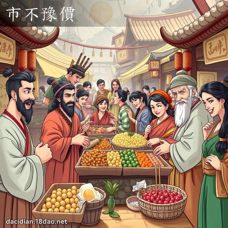 市不豫價 - 國語大辭典配圖