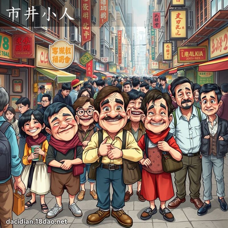市井小人 - 国语大辞典配图