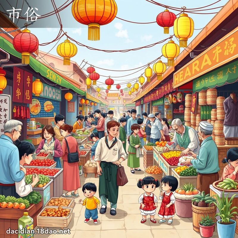 市俗 - 国语大辞典配图