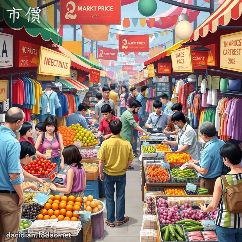 市價 - 國語大辭典配圖