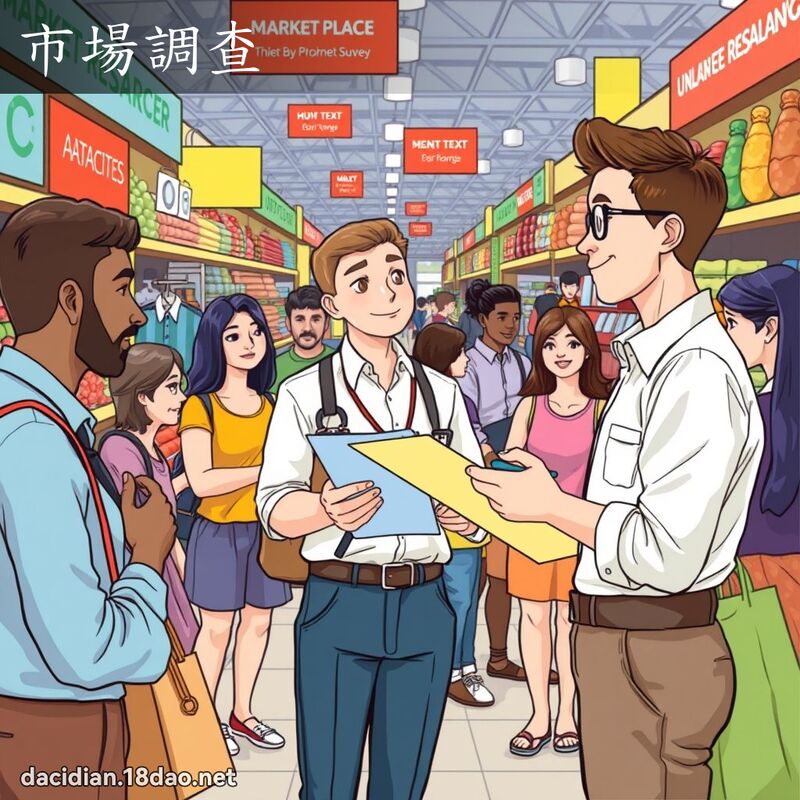 市場調查 - 國語大辭典配圖