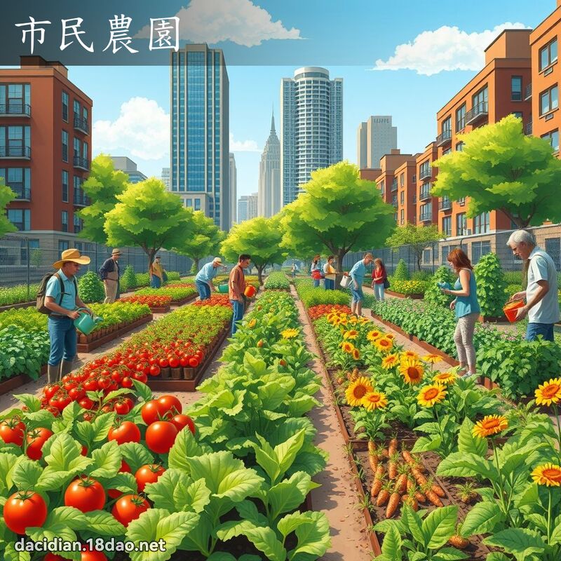 市民農園 - 國語大辭典配圖