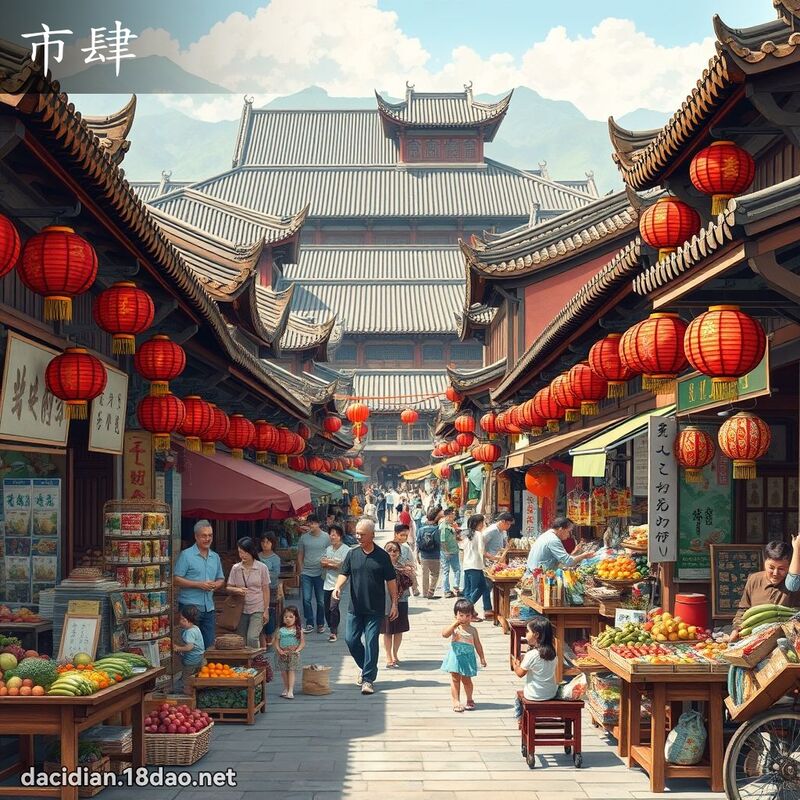 市肆 - 國語大辭典配圖