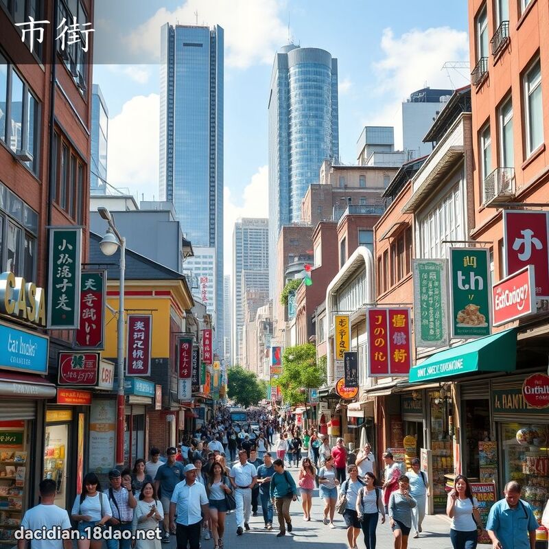 市街 - 國語大辭典配圖