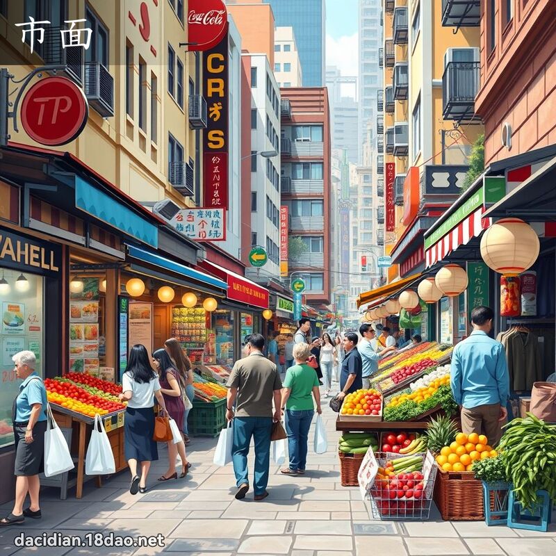市面 - 國語大辭典配圖