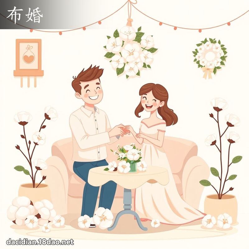 布婚 - 国语大辞典配图