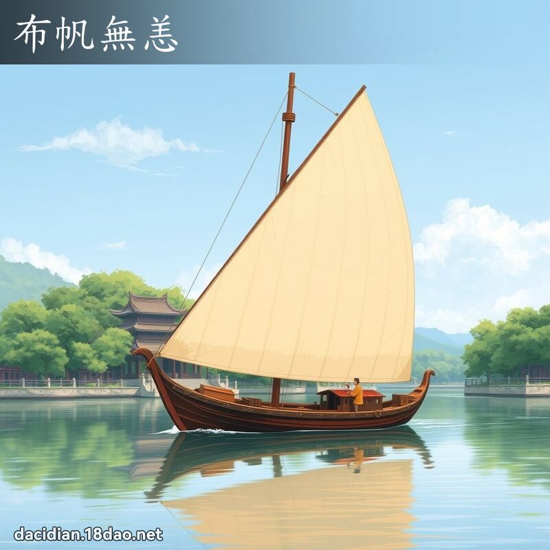 布帆无恙 - 国语大辞典配图